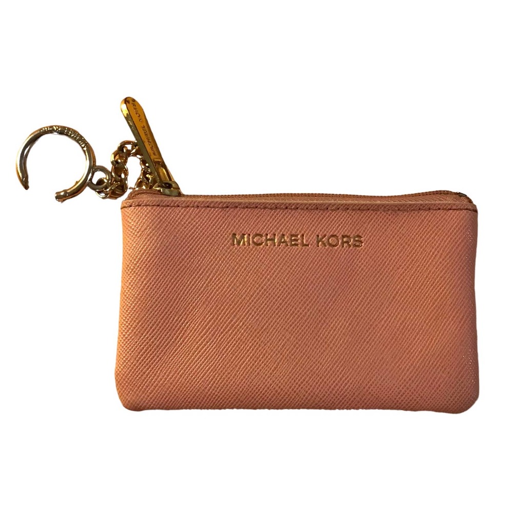 Michael Kors Pink Saffiano Leather Change Purse